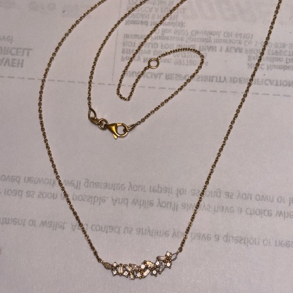 Bony Levy 18k Gold Cluster Diamond Necklace - Picture 1 of 5
